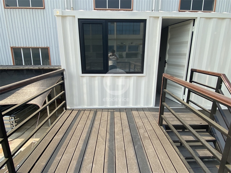 Second floor container windows